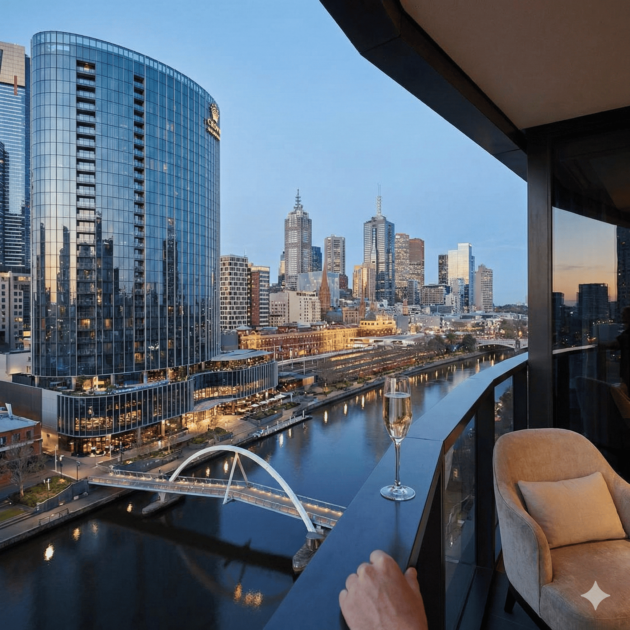 View Sungai Yarra: Pengalaman Menginap di Crown Towers Melbourne, Hotel Paling Bergengsi di Australia
